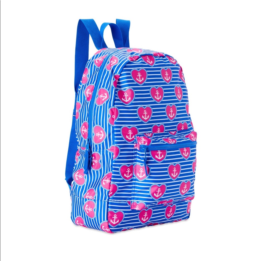 Nautical Patterned Packable Bookbag - Picture 2 of 4